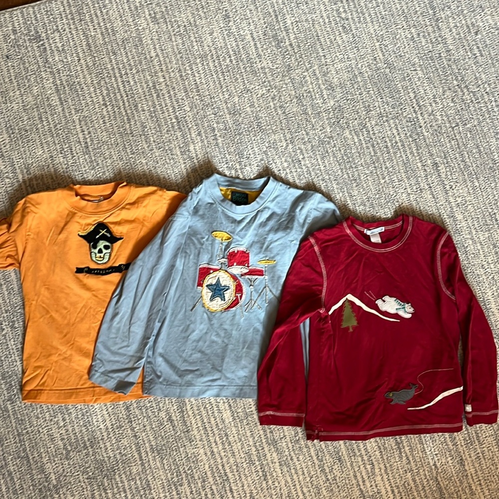 Boys appliqué shirts- 3 pack